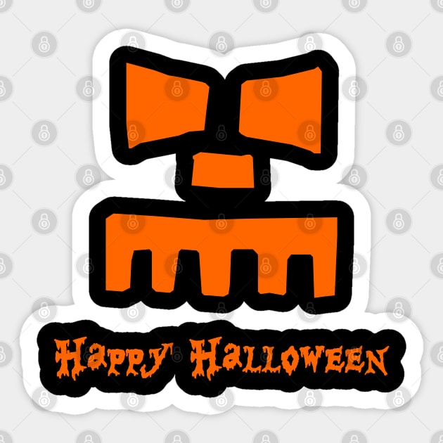 Happy Halloween - Monster Face Sticker by Black Pumpkin